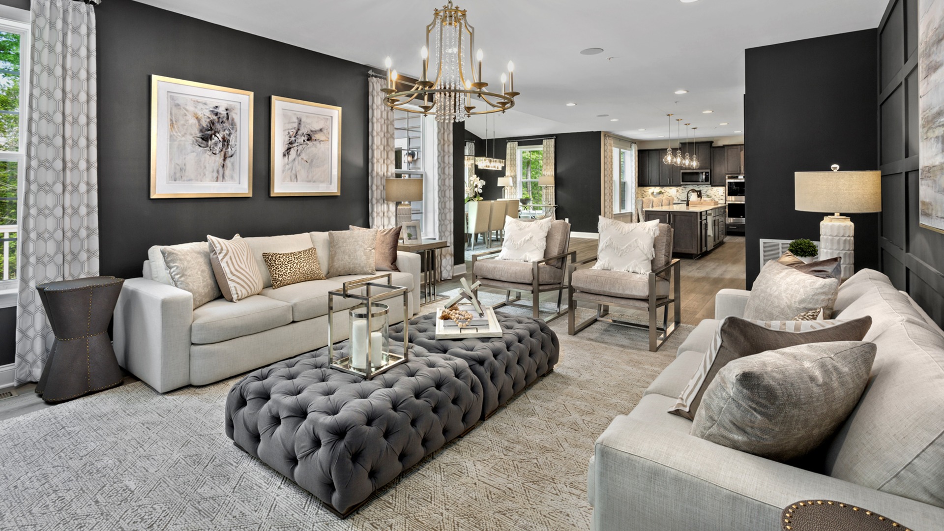 Cornerstone Series living room grey scheme 