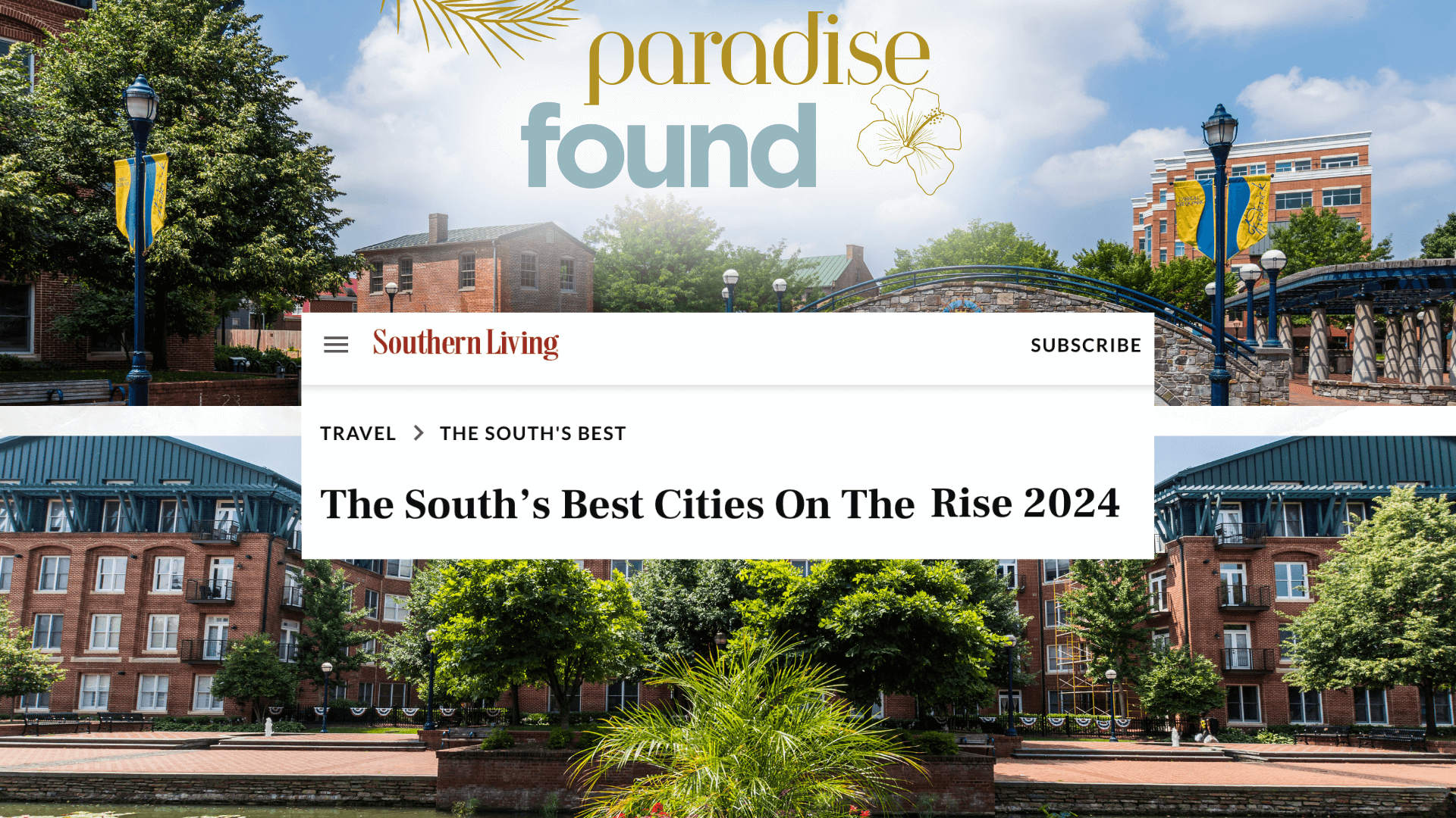 City of Frederick Featured in Southern Living Magazine