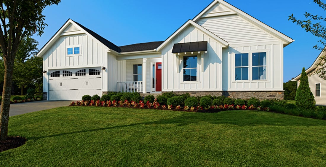 Suburban house with curb appeal